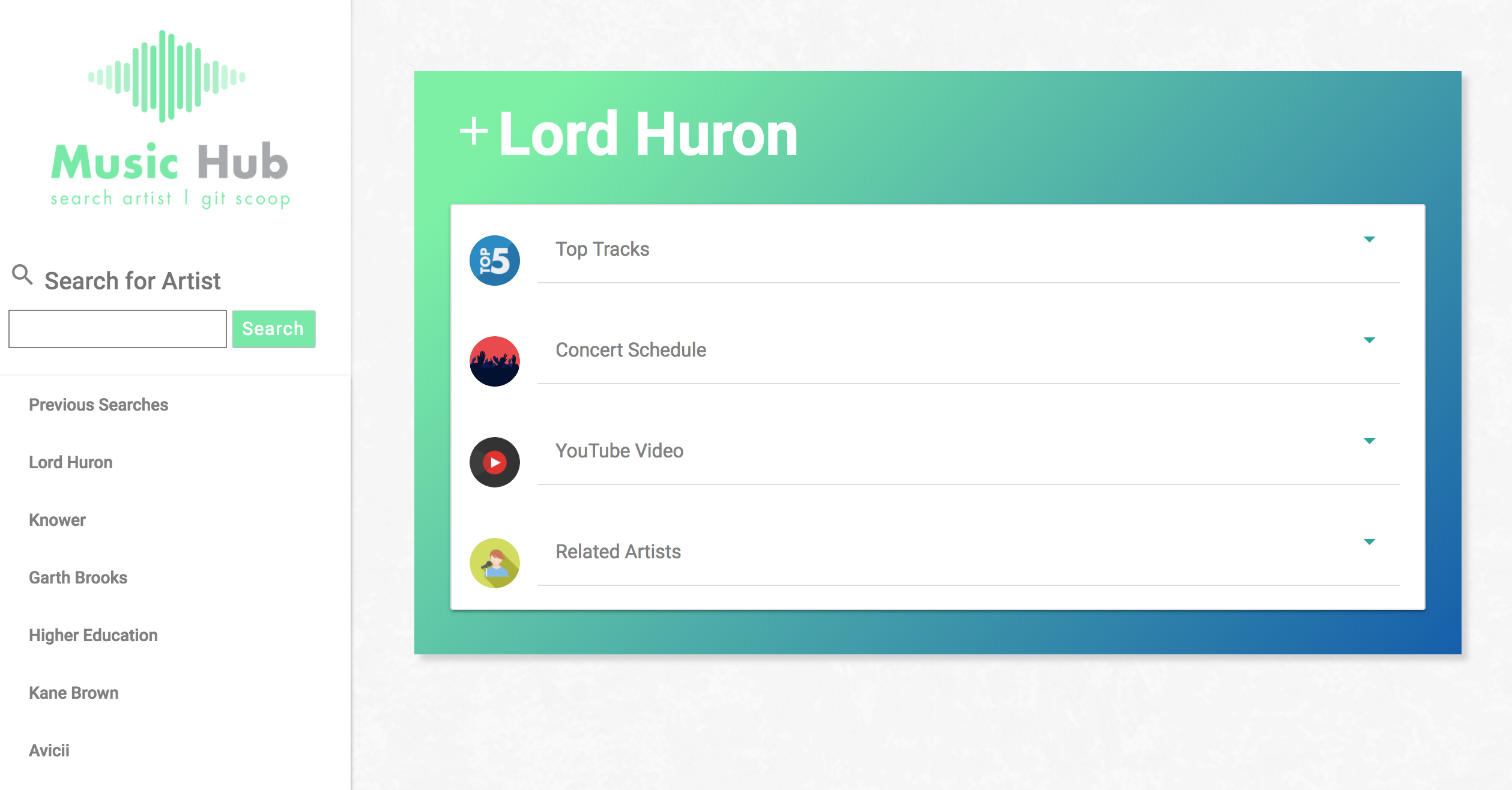 Music Hub App