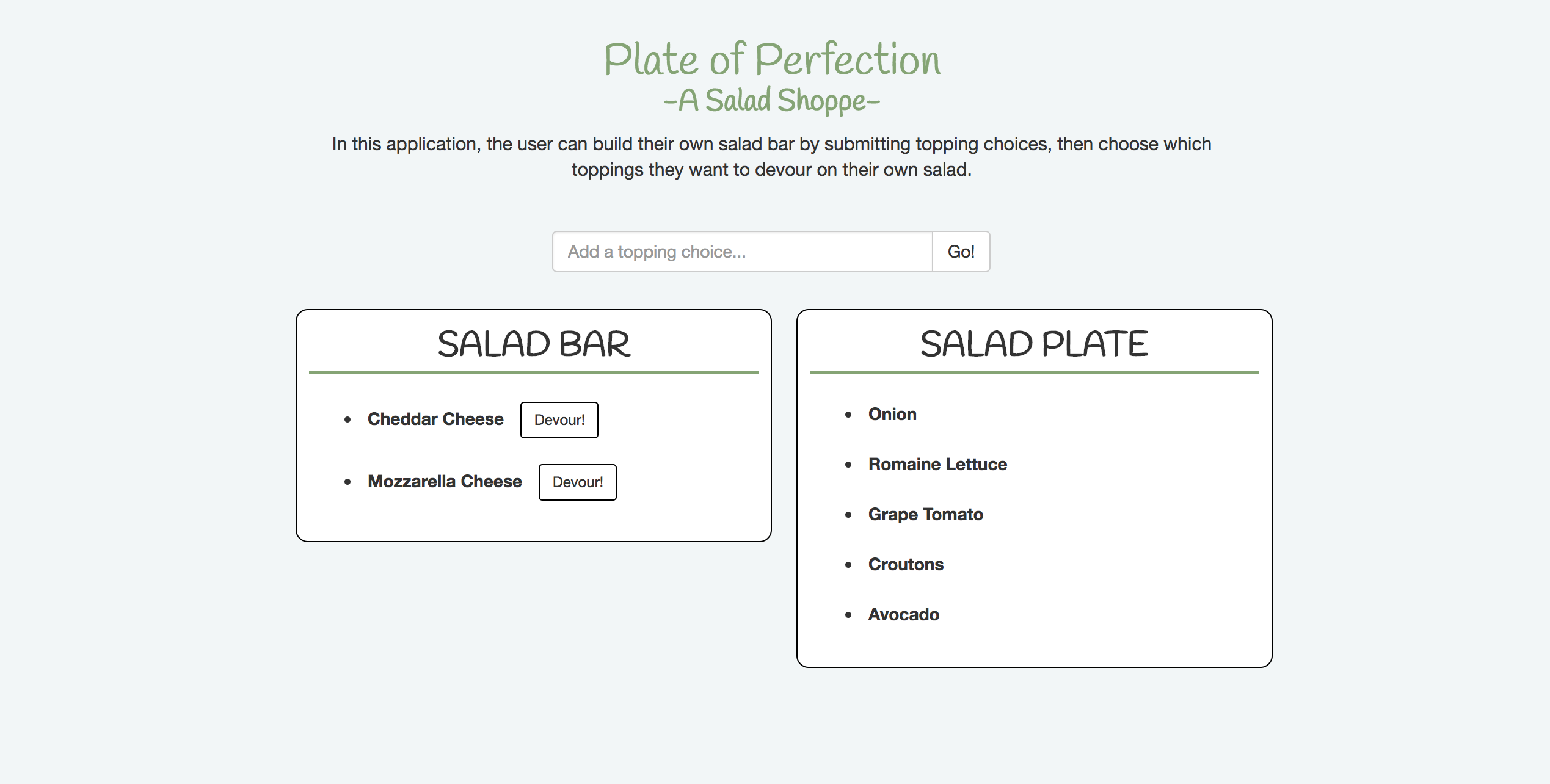 Salad App